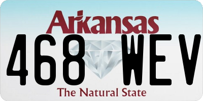 AR license plate 468WEV