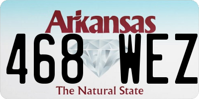 AR license plate 468WEZ