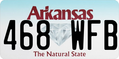 AR license plate 468WFB