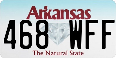 AR license plate 468WFF