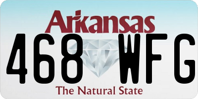 AR license plate 468WFG