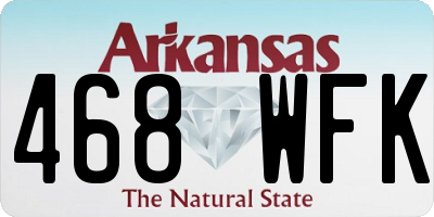 AR license plate 468WFK