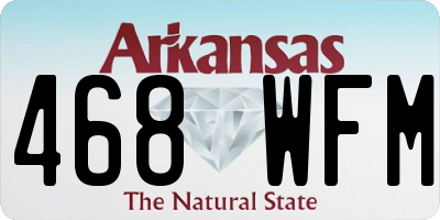 AR license plate 468WFM