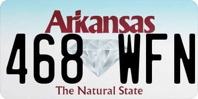 AR license plate 468WFN