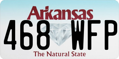 AR license plate 468WFP