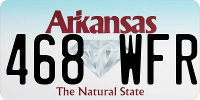 AR license plate 468WFR