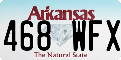 AR license plate 468WFX