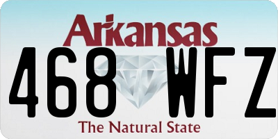 AR license plate 468WFZ