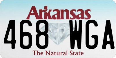 AR license plate 468WGA