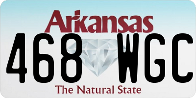 AR license plate 468WGC