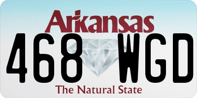 AR license plate 468WGD
