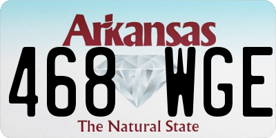 AR license plate 468WGE