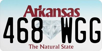 AR license plate 468WGG