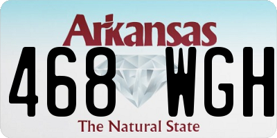 AR license plate 468WGH