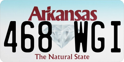 AR license plate 468WGI