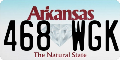 AR license plate 468WGK