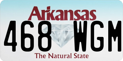 AR license plate 468WGM