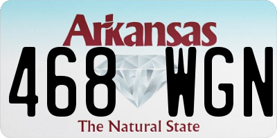 AR license plate 468WGN