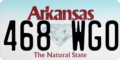 AR license plate 468WGO