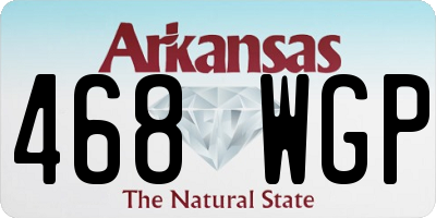 AR license plate 468WGP