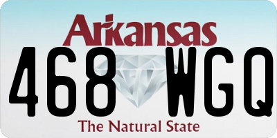 AR license plate 468WGQ