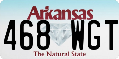 AR license plate 468WGT