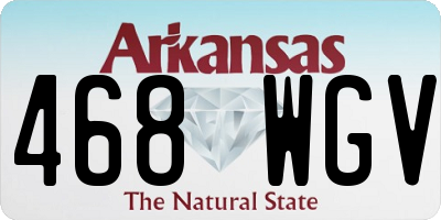 AR license plate 468WGV