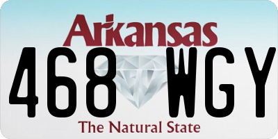 AR license plate 468WGY