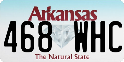 AR license plate 468WHC