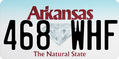 AR license plate 468WHF