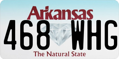 AR license plate 468WHG