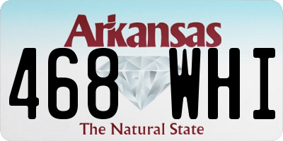 AR license plate 468WHI