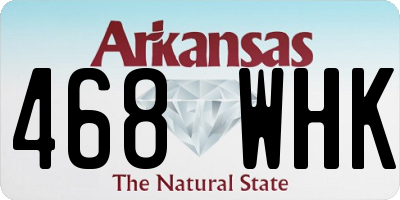 AR license plate 468WHK