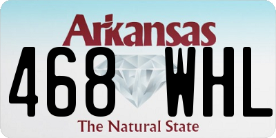 AR license plate 468WHL