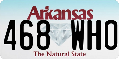 AR license plate 468WHO