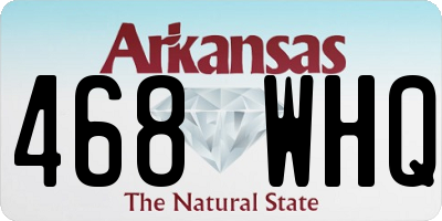 AR license plate 468WHQ