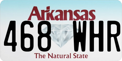 AR license plate 468WHR