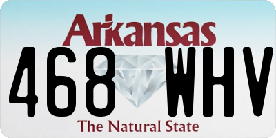 AR license plate 468WHV