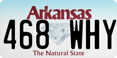 AR license plate 468WHY