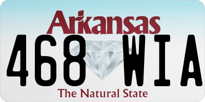 AR license plate 468WIA