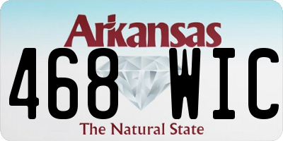 AR license plate 468WIC