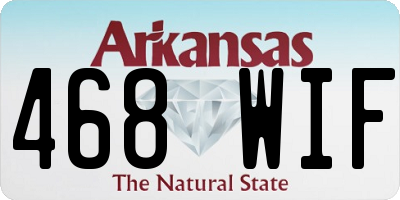 AR license plate 468WIF
