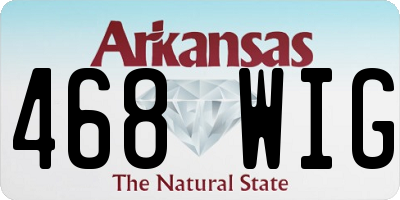 AR license plate 468WIG