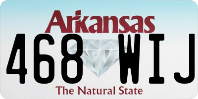AR license plate 468WIJ