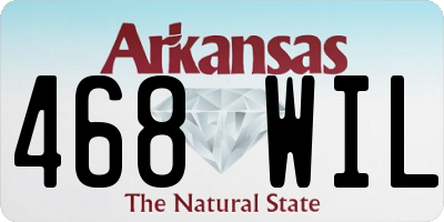 AR license plate 468WIL