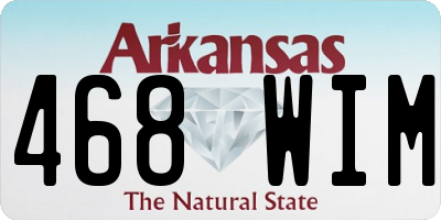 AR license plate 468WIM
