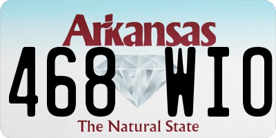 AR license plate 468WIO
