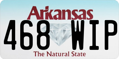 AR license plate 468WIP