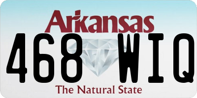 AR license plate 468WIQ