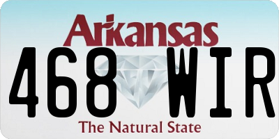 AR license plate 468WIR